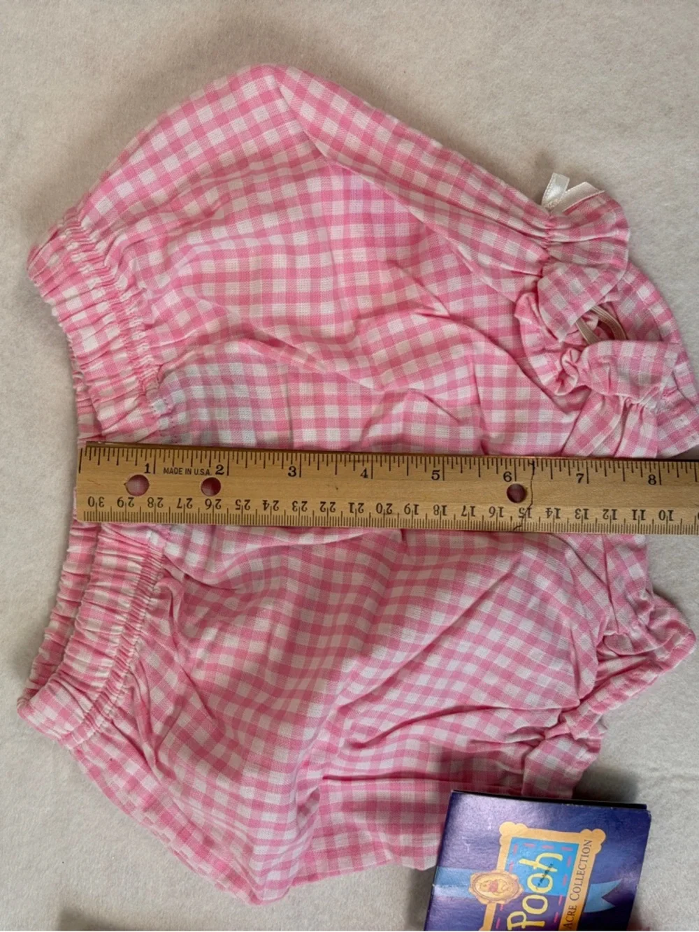 VTG NWT Winnie The Pooh Collection Top Peter Pan Collar Apron Dress Bloomers Set